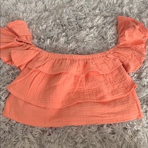 Off the shoulder toddler girl top size 3-4t